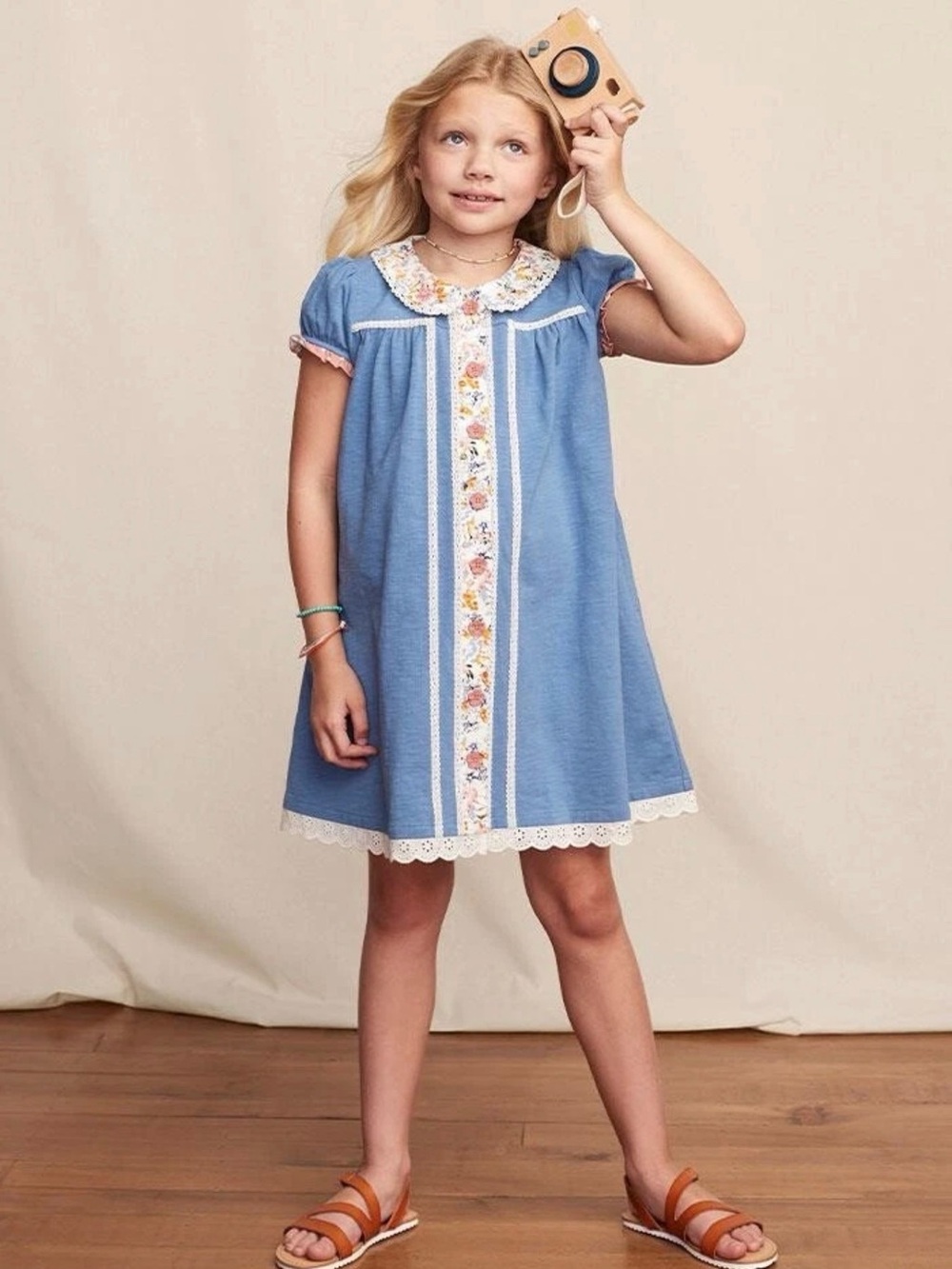 Matilda Jane Heart to Heart Framework Peter Pan Collar Knit Dress